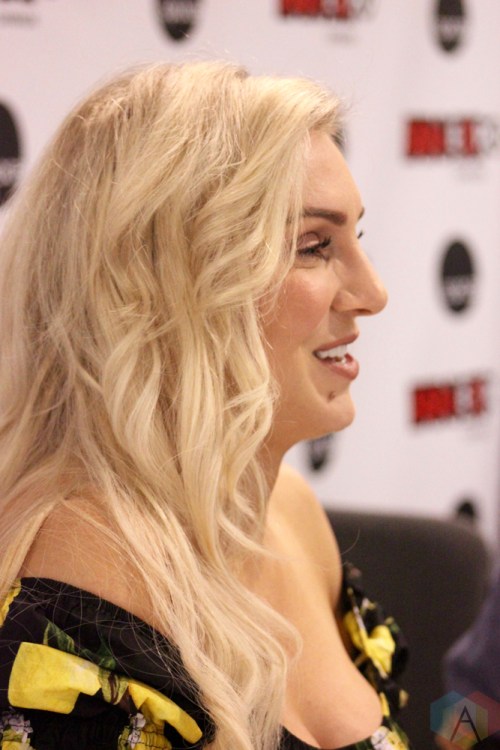 TORONTO, ON - AUGUST 30: WWE superstar Charlotte Flair attends Fan Expo at Metro Toronto Convention Centre in Toronto, Ontario on August 30, 2018. (Photo: Curtis Sindrey/Aesthetic Magazine)