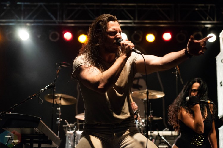 CHICAGO, IL - SEPTEMBER 15: Andrew WK performs at Riot Fest at Douglas Park in Chicago on September 15, 2018. (Photo: Katie Kuropas/Aesthetic Magazine)