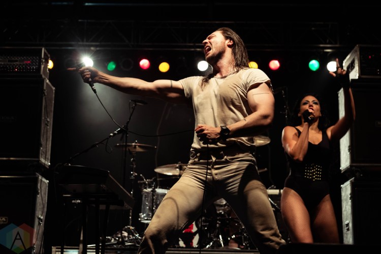 CHICAGO, IL - SEPTEMBER 15: Andrew WK performs at Riot Fest at Douglas Park in Chicago on September 15, 2018. (Photo: Katie Kuropas/Aesthetic Magazine)