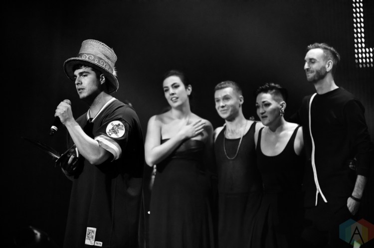TORONTO, ON - SEPTEMBER 17: Jeremy Dutcher appears at Polaris Prize gala at the Carlu in Toronto, Ontario on September 17, 2018. (Photo: Brendan Albert/Aesthetic Magazine)