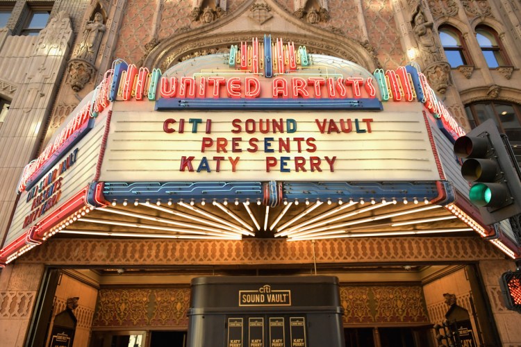 LOS ANGELES, CA - SEPTEMBER 10: Katy Perry performs for Citi Sound Vault at The Theatre at Ace Hotel on September 10, 2018 in Los Angeles, California. (Photo: Neilson Barnard/Getty)