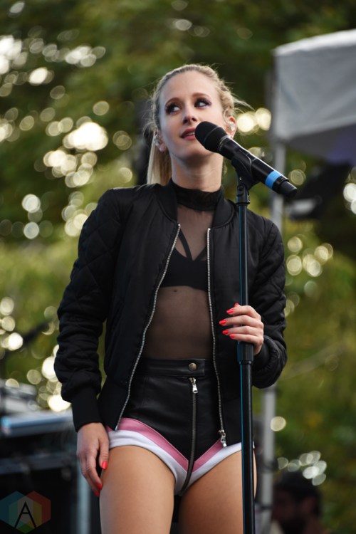 SEATTLE, WA – SEPTEMBER 01: Marian Hill performs at Bumbershoot Music Festival in Seattle, Washington on September 01, 2018. (Photo: Matt Harding/Aesthetic Magazine)