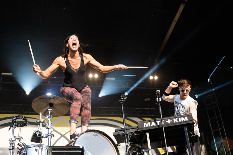 CHICAGO, IL – SEPTEMBER 14: Matt And Kim performs at Riot Fest at Douglas Park in Chicago on September 14, 2018. (Photo: Katie Kuropas/Aesthetic Magazine)