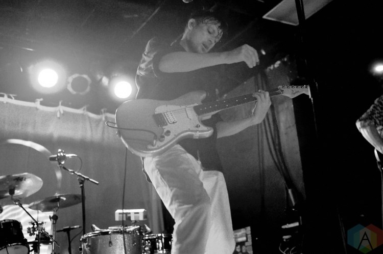 TORONTO, ON - OCTOBER 09: Django Django performs at Lee's Palace in Toronto on October 09, 2018. (Photo: Morgan Harris/Aesthetic Magazine)