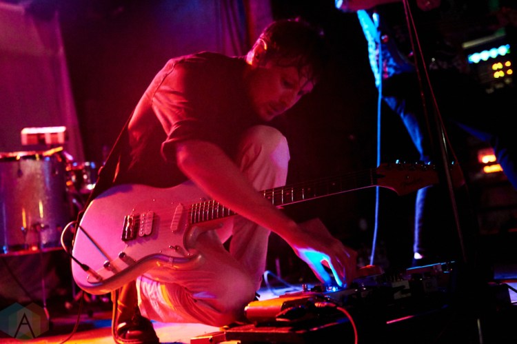 TORONTO, ON - OCTOBER 09: Django Django performs at Lee's Palace in Toronto on October 09, 2018. (Photo: Morgan Harris/Aesthetic Magazine)