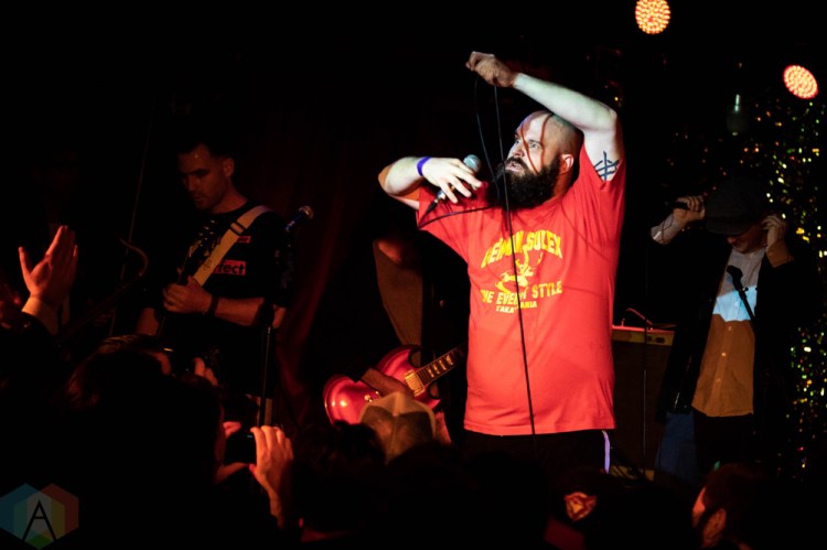 TORONTO, ON - OCTOBER 19: Fucked Up performs at Horseshoe Tavern in Toronto on October 19, 2018. (Photo: Brendan Albert/Aesthetic Magazine)