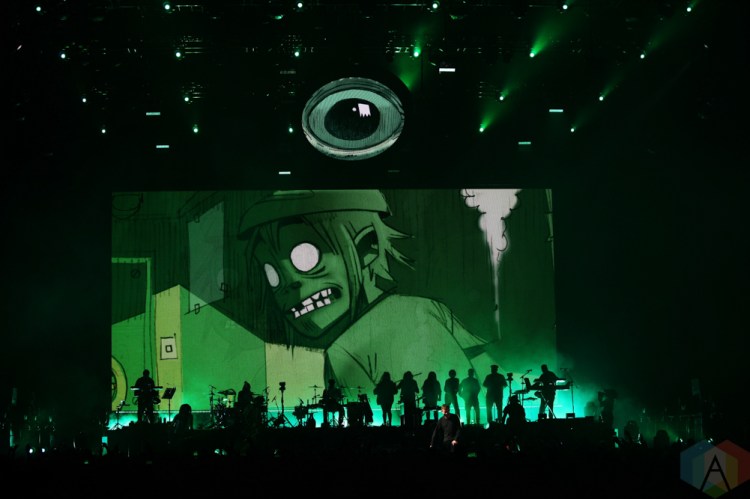 TORONTO, ON - OCTOBER 08: Gorillaz performs at Scotiabank Arena in Toronto on October 08, 2018. (Photo: Shahnoor Ijaz/Aesthetic Magazine)