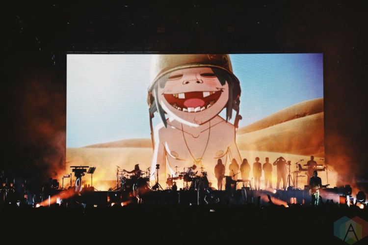 TORONTO, ON - OCTOBER 08: Gorillaz performs at Scotiabank Arena in Toronto on October 08, 2018. (Photo: Shahnoor Ijaz/Aesthetic Magazine)