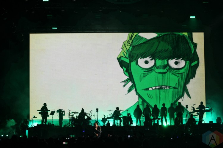 TORONTO, ON - OCTOBER 08: Gorillaz performs at Scotiabank Arena in Toronto on October 08, 2018. (Photo: Shahnoor Ijaz/Aesthetic Magazine)