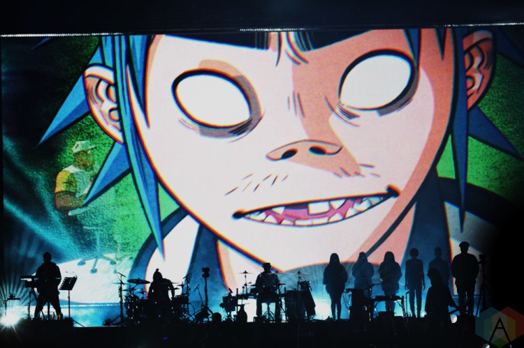 TORONTO, ON - OCTOBER 08: Gorillaz performs at Scotiabank Arena in Toronto on October 08, 2018. (Photo: Shahnoor Ijaz/Aesthetic Magazine)