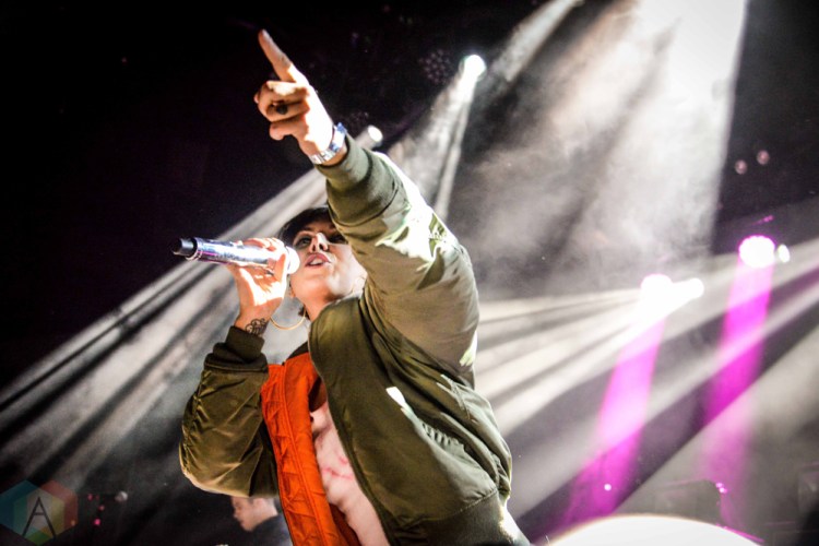 BROOKLYN, NY - OCTOBER 22 - Sleigh Bells performs at Brooklyn Steel in Brooklyn, New York on October 22, 2018. (Photo: Alx Bear/Aesthetic Magazine)