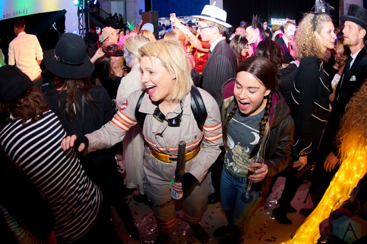 TORONTO, ON - OCTOBER 25: Attendees mingle at TIFF Boombox at TIFF Bell Lightbox in Toronto on October 25, 2018. (Photo: Morgan Harris/Aesthetic Magazine)