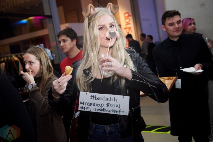 TORONTO, ON - OCTOBER 25: Attendees mingle at TIFF Boombox at TIFF Bell Lightbox in Toronto on October 25, 2018. (Photo: Morgan Harris/Aesthetic Magazine)