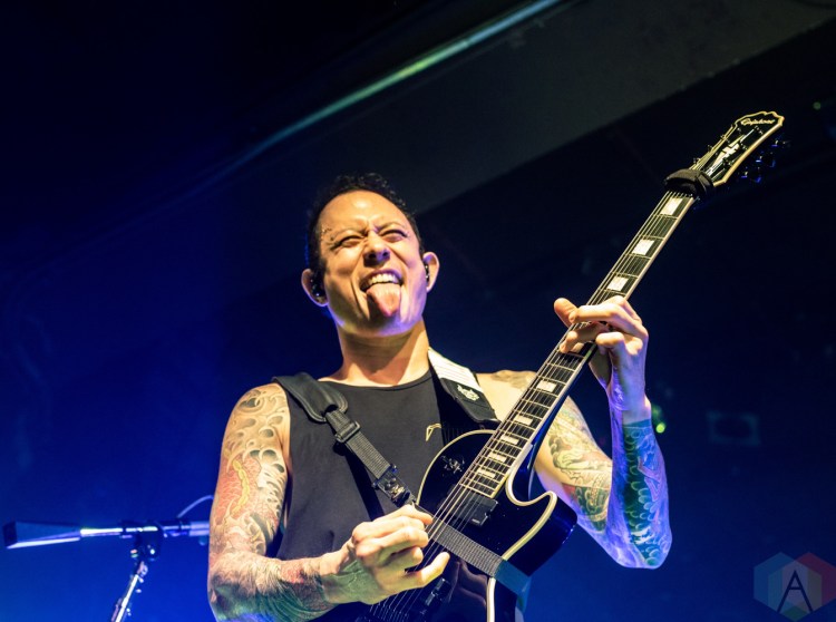 CINCINNATI, OH - OCTOBER 08: Trivium performs at Bogart's in Cincinnati, Ohio on October 08, 2018. (Photo: Tiffany Detzel/Aesthetic Magazine)