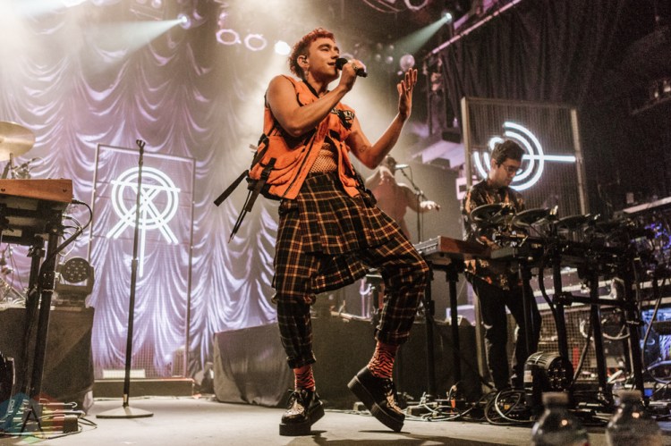 TORONTO, ON - OCTOBER 05: Years And Years performs at Phoenix Concert Theatre in Toronto on October 05, 2018. (Photo: Jenna Hum/Aesthetic Magazine)