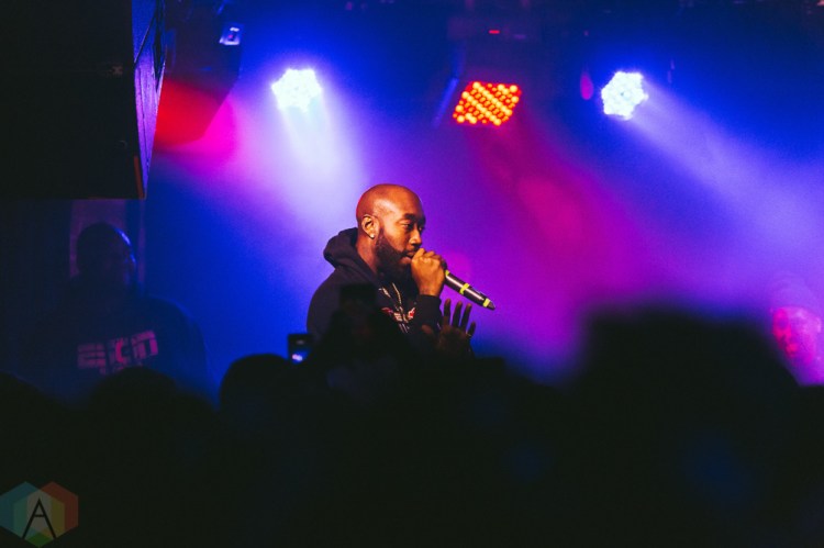 TORONTO, ON - NOVEMBER 19: Freddie Gibbs performs at the Velvet Underground in Toronto on November 19, 2018. (Photo: Josh Moody/Aesthetic Magazine)