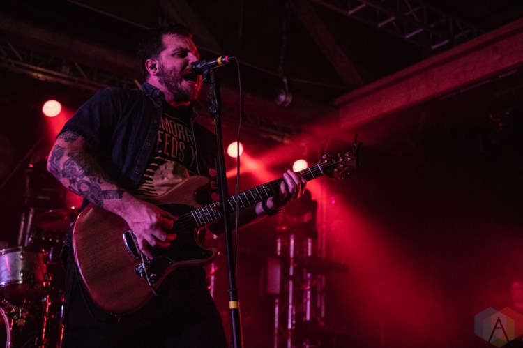 SEATTLE, WA - NOVEMBER 04: Thrice performs at Showbox SODO in Seattle on November 04, 2018. (Photo: Kevin Tosh/Aesthetic Magazine)