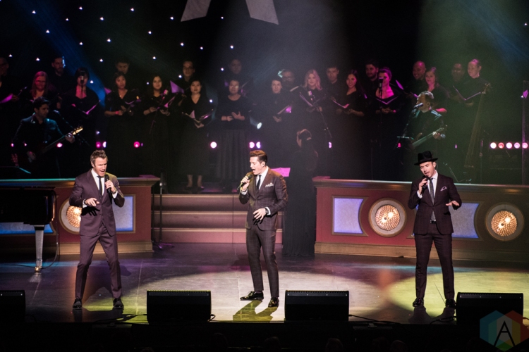 TORONTO, ON - DECEMBER 17: The Tenors performs at Sony Centre in Toronto on December 17, 2018. (Photo: Jaime Espinoza/Aesthetic Magazine)