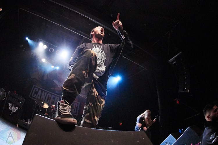 TORONTO, ON - DECEMBER 06: Cancer Bats performs at Phoenix Concert Theatre in Toronto on December 06, 2018. (Photo: Morgan Harris/Aesthetic Magazine)