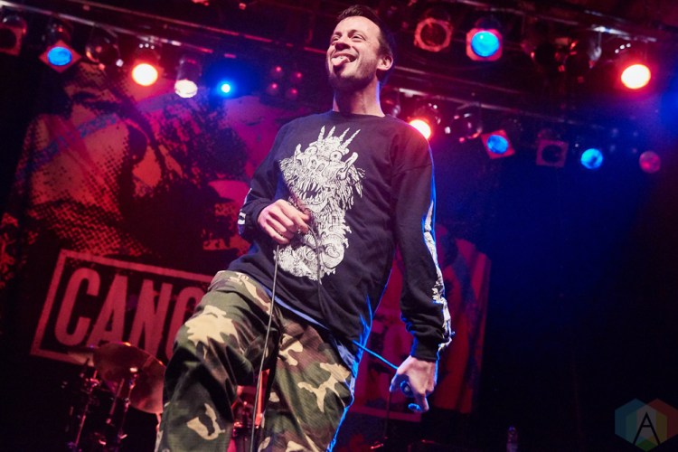 TORONTO, ON - DECEMBER 06: Cancer Bats performs at Phoenix Concert Theatre in Toronto on December 06, 2018. (Photo: Morgan Harris/Aesthetic Magazine)