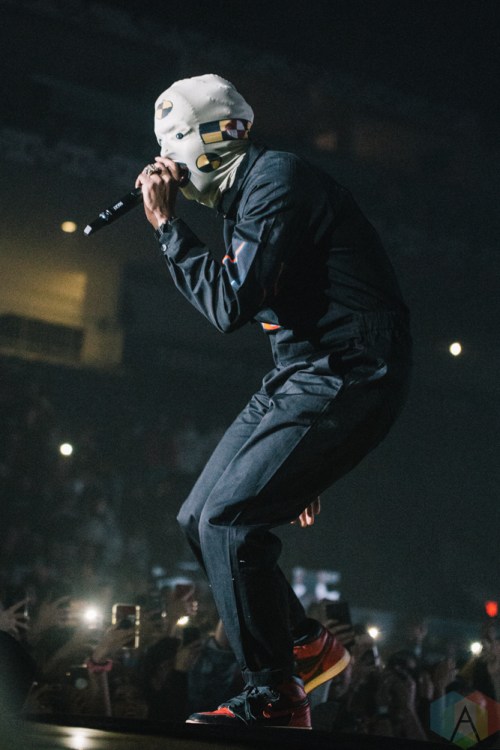 TORONTO, ON - JANUARY 11: ASAP Rocky performs at Coca-Cola Coliseum in Toronto on January 11, 2019. (Photo: Jenna Hum/Aesthetic Magazine)