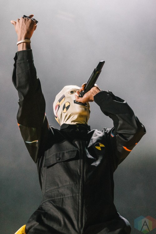 TORONTO, ON - JANUARY 11: ASAP Rocky performs at Coca-Cola Coliseum in Toronto on January 11, 2019. (Photo: Jenna Hum/Aesthetic Magazine)