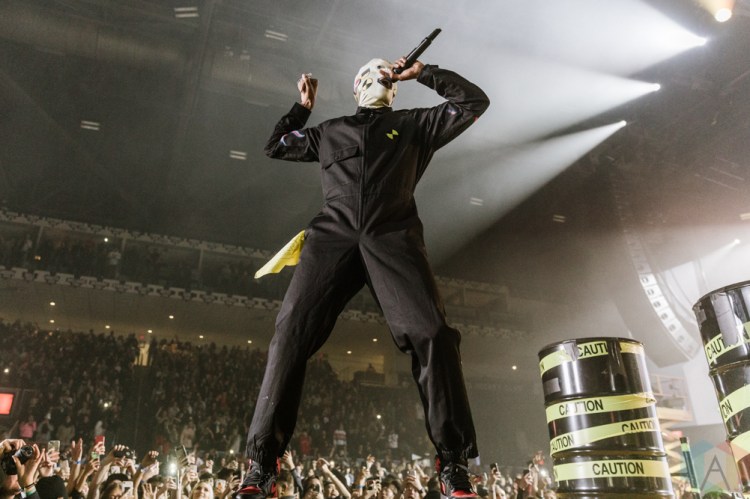 TORONTO, ON - JANUARY 11: ASAP Rocky performs at Coca-Cola Coliseum in Toronto on January 11, 2019. (Photo: Jenna Hum/Aesthetic Magazine)