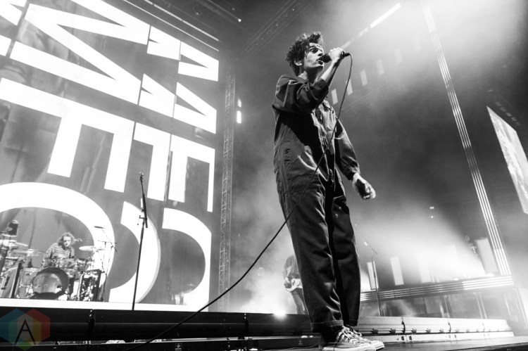 MANCHESTER, UK - JANUARY 24: The 1975 performs at Manchester Arena in Manchester, UK on January 24, 2019. (Photo: Priti Shikotra/Aesthetic Magazine)