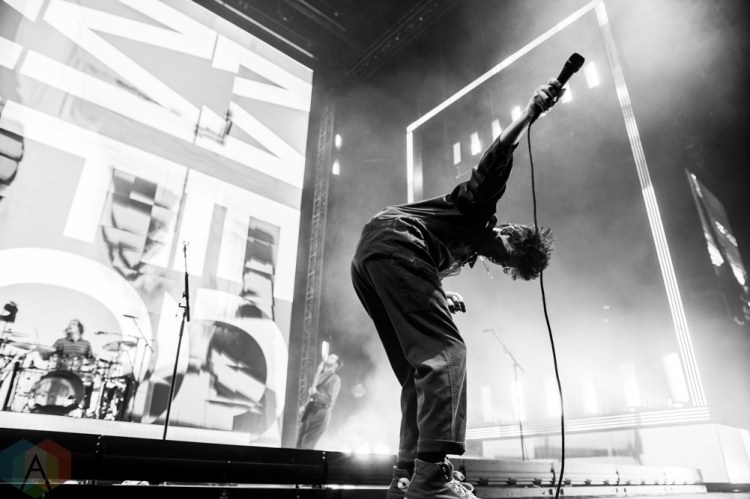 MANCHESTER, UK - JANUARY 24: The 1975 performs at Manchester Arena in Manchester, UK on January 24, 2019. (Photo: Priti Shikotra/Aesthetic Magazine)