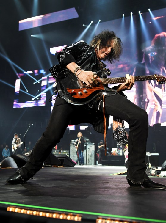 ATLANTA, GA - FEBRUARY 01: Joe Perry of Aerosmith performs at Super Bowl Music Fest at State Farm Arena on February 1, 2019 in Atlanta, Georgia. (Photo: Kevin Mazur/Getty)