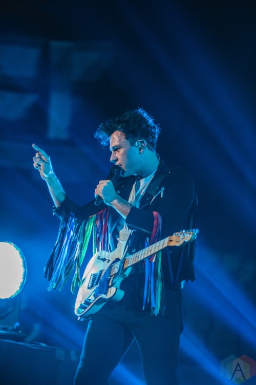 TORONTO, ON - FEBRUARY 16: Arkells performs at Scotiabank Arena in Toronto on February 16, 2019. (Photo: Kirsten Sonntag/Aesthetic Magazine)