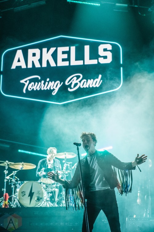 TORONTO, ON - FEBRUARY 16: Arkells performs at Scotiabank Arena in Toronto on February 16, 2019. (Photo: Kirsten Sonntag/Aesthetic Magazine)