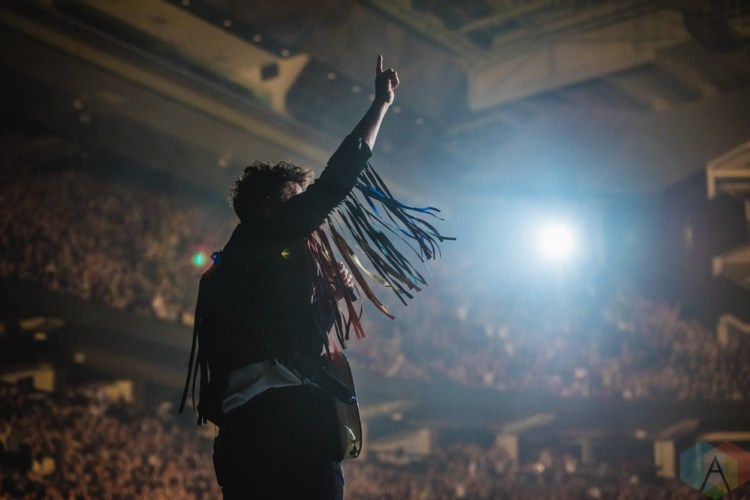 TORONTO, ON - FEBRUARY 16: Arkells performs at Scotiabank Arena in Toronto on February 16, 2019. (Photo: Kirsten Sonntag/Aesthetic Magazine)
