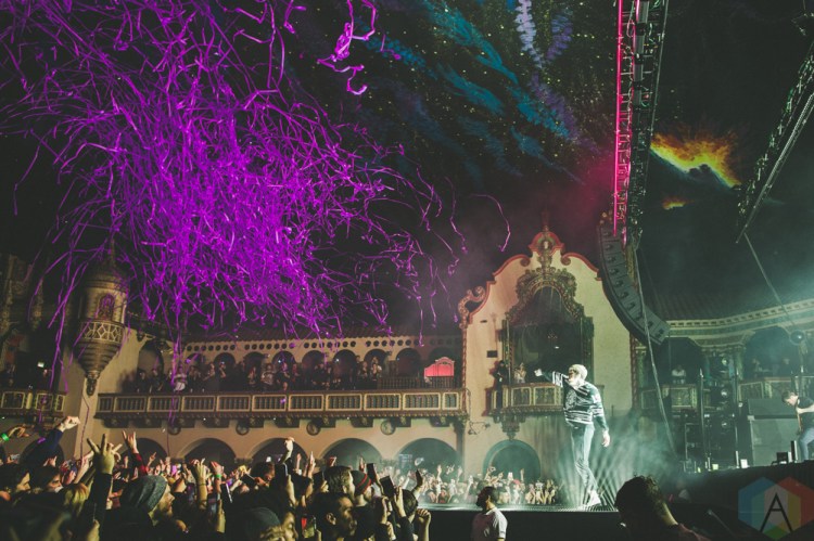 CHICAGO, IL - FEBRUARY 05: Bring Me The Horizon performs at Aragon Ballroom in Chicago on February 05, 2019. (Photo: Rob Haberman/Aesthetic Magazine)