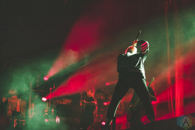 CHICAGO, IL - FEBRUARY 05: Bring Me The Horizon performs at Aragon Ballroom in Chicago on February 05, 2019. (Photo: Rob Haberman/Aesthetic Magazine)