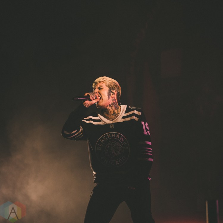 CHICAGO, IL - FEBRUARY 05: Bring Me The Horizon performs at Aragon Ballroom in Chicago on February 05, 2019. (Photo: Rob Haberman/Aesthetic Magazine)