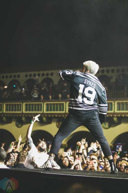 CHICAGO, IL - FEBRUARY 05: Bring Me The Horizon performs at Aragon Ballroom in Chicago on February 05, 2019. (Photo: Rob Haberman/Aesthetic Magazine)