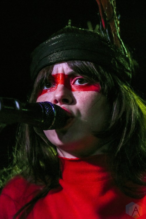 TORONTO, ON - FEBRUARY 22: Le Butcherettes performs at Drake Hotel in Toronto on February 22, 2019. (Photo: Jaime Espinoza/Aesthetic Magazine)