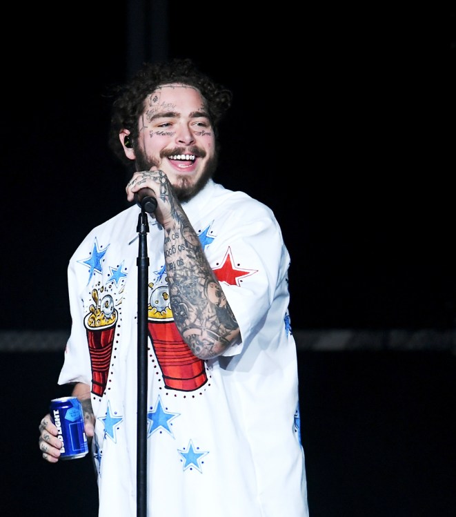 ATLANTA, GA - FEBRUARY 01: Post Malone performs at Super Bowl Music Fest at State Farm Arena on February 1, 2019 in Atlanta, Georgia. (Photo: Kevin Winter/Getty)