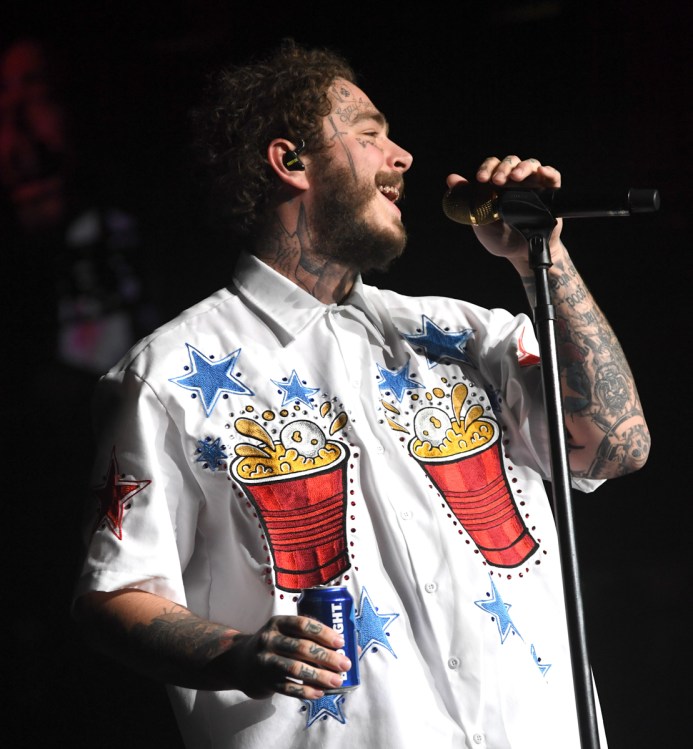 ATLANTA, GA - FEBRUARY 01: Post Malone performs at Super Bowl Music Fest at State Farm Arena on February 1, 2019 in Atlanta, Georgia. (Photo: Kevin Mazur/Getty)