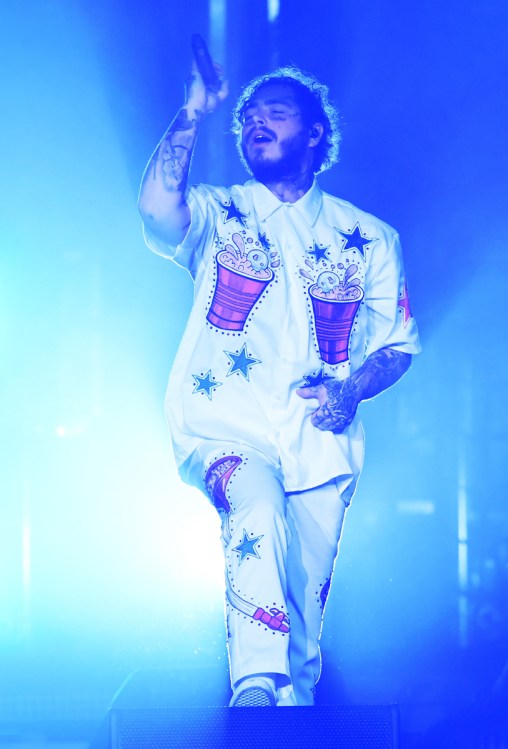 ATLANTA, GA - FEBRUARY 01: Post Malone performs at Super Bowl Music Fest at State Farm Arena on February 1, 2019 in Atlanta, Georgia. (Photo: Kevin Winter/Getty)