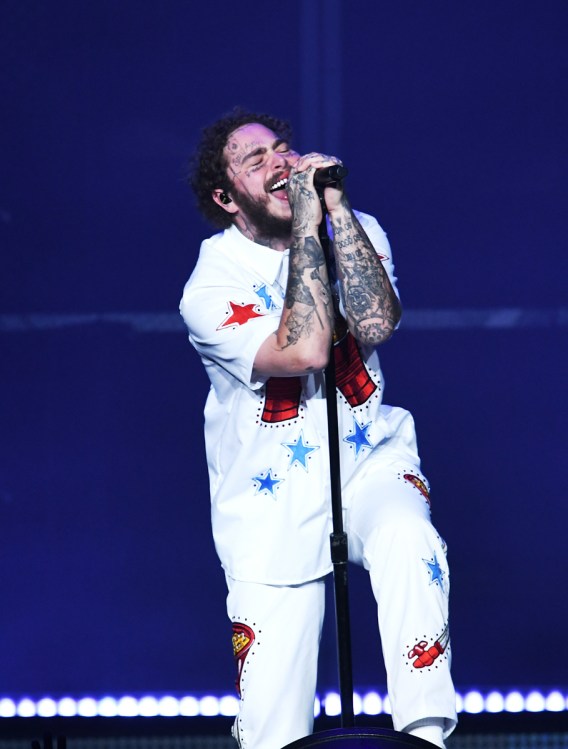 ATLANTA, GA - FEBRUARY 01: Post Malone performs at Super Bowl Music Fest at State Farm Arena on February 1, 2019 in Atlanta, Georgia. (Photo: Kevin Winter/Getty)