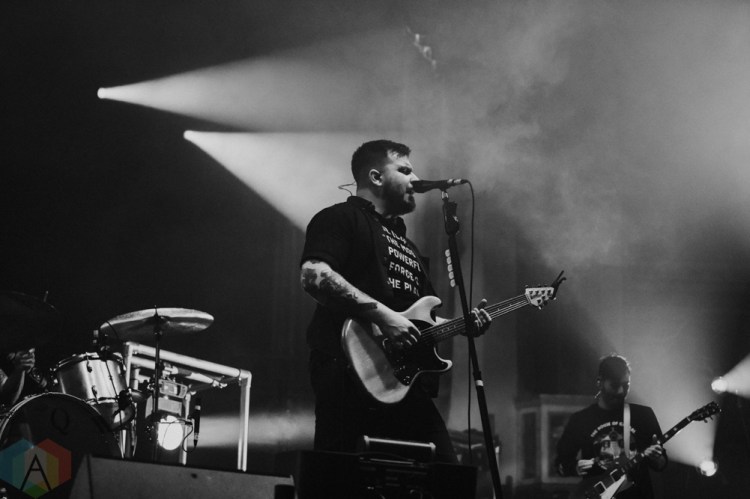 CHICAGO, IL - FEBRUARY 05: Thrice performs at Aragon Ballroom in Chicago on February 05, 2019. (Photo: Rob Haberman/Aesthetic Magazine)