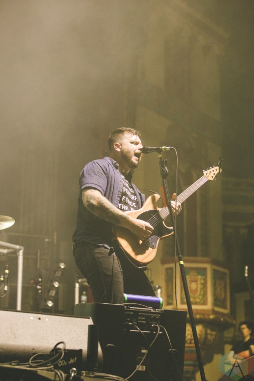 CHICAGO, IL - FEBRUARY 05: Thrice performs at Aragon Ballroom in Chicago on February 05, 2019. (Photo: Rob Haberman/Aesthetic Magazine)