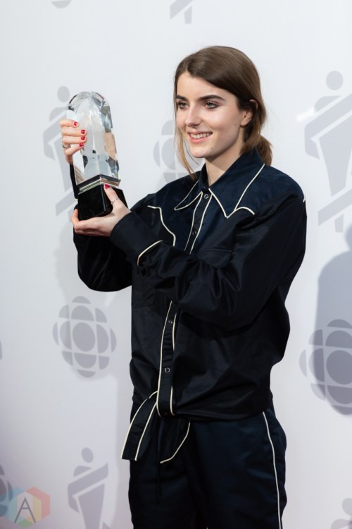 LONDON, ON - MARCH 17: Bulow attends the 2019 Juno Awards red carpet at Budweiser Gardens in London, Ontario on March 17, 2019. (Photo: Brendan Albert/Aesthetic Magazine)