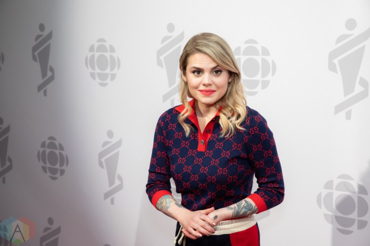 LONDON, ON - MARCH 17: Coeur De Pirate attends the 2019 Juno Awards red carpet at Budweiser Gardens in London, Ontario on March 17, 2019. (Photo: Brendan Albert/Aesthetic Magazine)