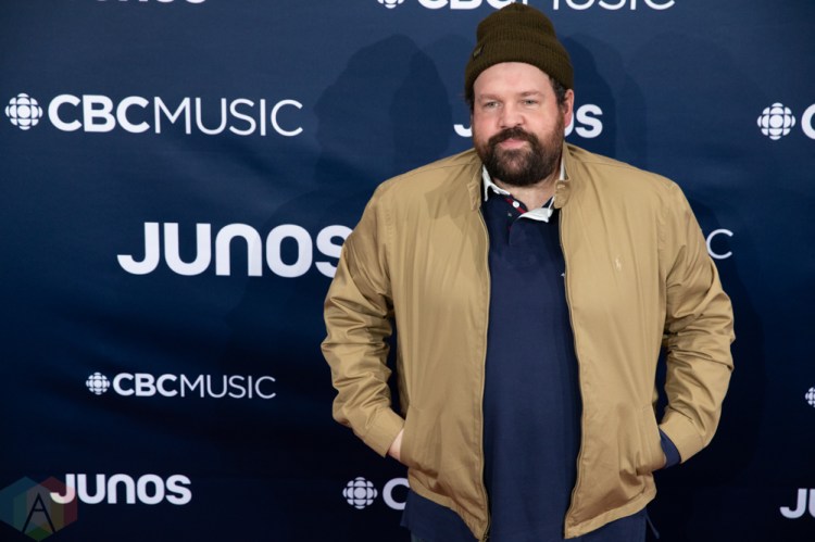 LONDON, ON - MARCH 17: Donovan Woods attends the 2019 Juno Awards red carpet at Budweiser Gardens in London, Ontario on March 17, 2019. (Photo: Brendan Albert/Aesthetic Magazine)