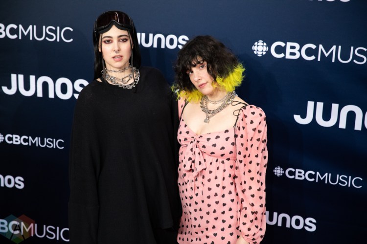 LONDON, ON - MARCH 17: Milk N Bone attends the 2019 Juno Awards red carpet at Budweiser Gardens in London, Ontario on March 17, 2019. (Photo: Brendan Albert/Aesthetic Magazine)