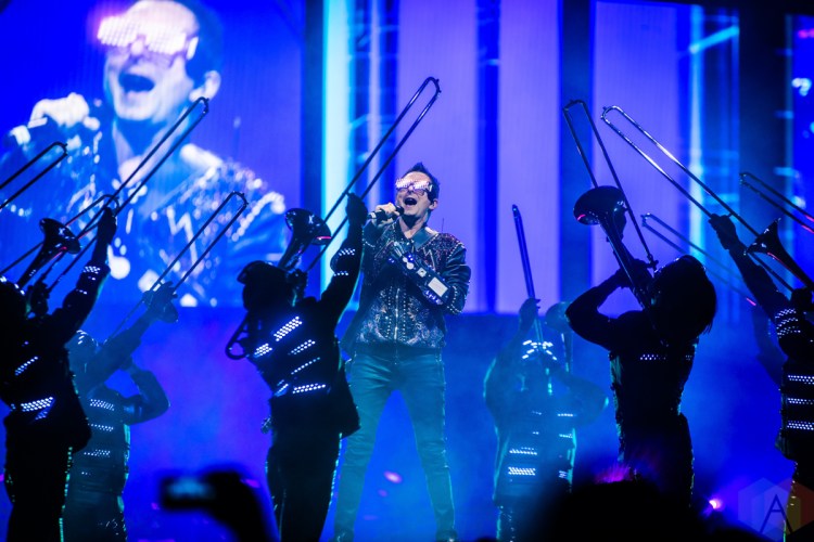 TORONTO, ON - MARCH 28: Muse performs at Scotiabank Arena in Toronto on March 28, 2019. (Photo: Dale Benvenuto/Aesthetic Magazine)