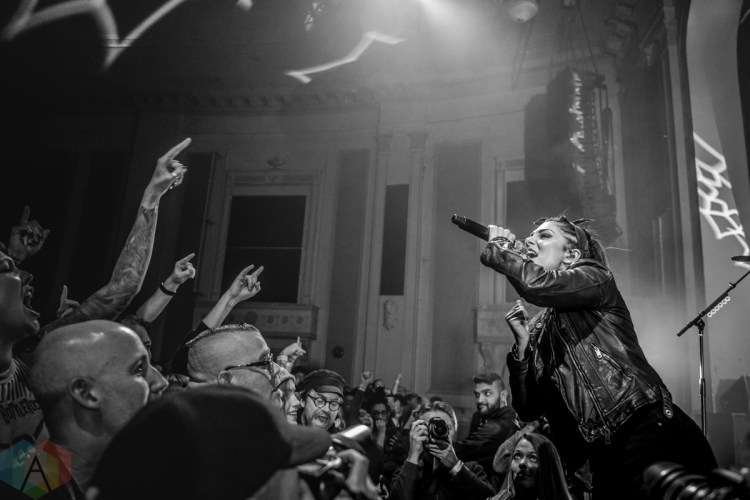 TORONTO, ON - MARCH 22: The Interrupters performs at Danforth Music Hall in Toronto on March 22, 2019. (Photo: Kirsten Sonntag/Aesthetic Magazine)
